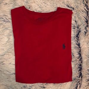 Red Short- Sleeve Polo Tee